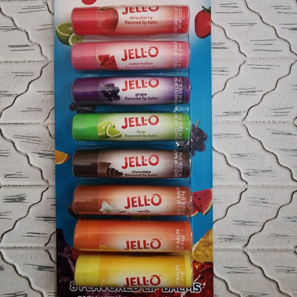 NWT New IOB Taste Beauty Jello Lip Balm 8 pack